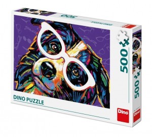 Dino: Dog with Glasses (500) hondenpuzzel