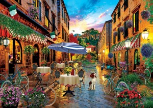 Art Puzzle: Biking Through Italy (2000) legpuzzel