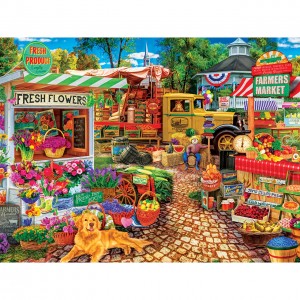 Master Pieces: Farmer's Market - Sale on the Square (750) legpuzzel