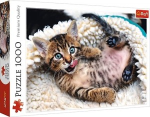 Trefl: Cheerful Kitten (1000) kattenpuzzel
