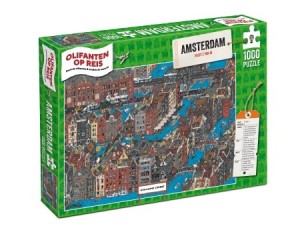 Tucker's Fun Factory: Olifanten op Reis - Amsterdam (1000) cartoonpuzzel
