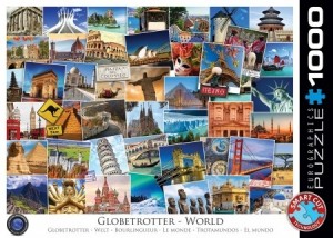 Eurographics: Globetrotter World (1000) legpuzzel