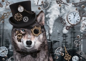 Schmidt: Steampunk Wolf (1000) wolvenpuzzel