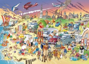 Puzzelman: Danker - Op het strand (1000) legpuzzel