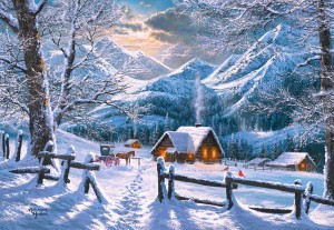 Castorland: Snowy Morning (1500) winterpuzzel