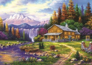 Art Puzzle: Sunset in the Mountains (1000) legpuzzel