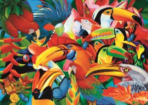 Trefl: Colourful Birds (500) vogelpuzzel