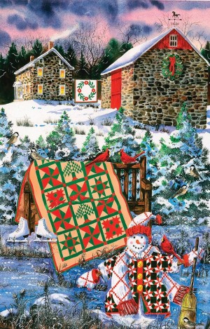 SunsOut: A Christmas Cheer Quilt (1000) kerstpuzzel