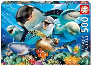Educa: Underwater Selfies (500) legpuzzel