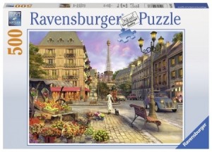 Ravensburger: Wandeling door Parijs (500) legpuzzel