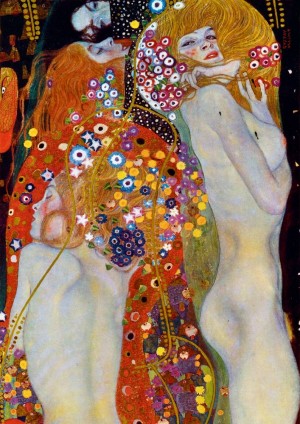 Art by Bluebird: Gustav Klimt - Water Serpent 2 (1000) kunstpuzzel