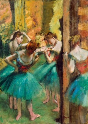 Art by Bluebird: Edgar Degas - Dancers, Pink and Green (1000) kunstpuzzel