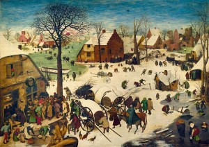 Art by Bluebird: Pieter Bruegel The Elder - The Census at Bethlehem (1000) kunstpuzzel