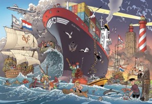 Puzzelman: Danker Jan - Zeevaart (1000) cartoonpuzzel