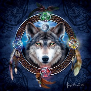 SunsOut: Celtic Wolf Guide (1000) wolvenpuzzel