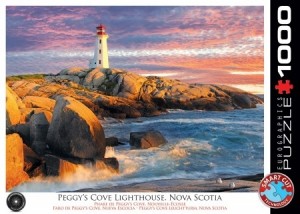 Eurographics: Peggy's Cove Lighthouse, Nova Scotia (1000) legpuzzel