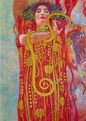 Art By Bluebird: Hygieia - Gustav Klimt (1000) kunstpuzzel
