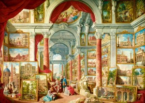 Art By Bluebird: Picture Gallery with Views of Modern Rome (1000) kunstpuzzel
