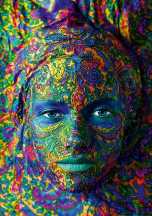 Art By Bluebird: Face Art - Portrait of Woman (1000) kunstpuzzel