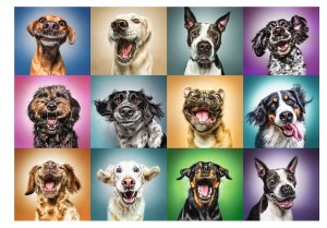 Trefl: Funny Dog Portraits (1000) hondenpuzzel