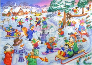 House of Puzzles: Fun in the Snow (80) kinderpuzzel