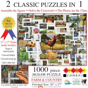 SunsOut: 2 classic puzzles in 1 - Farm & Country (1000) legpuzzel