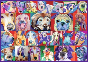 Ravensburger: Kleurrijke Honden (500XL) hondenpuzzel