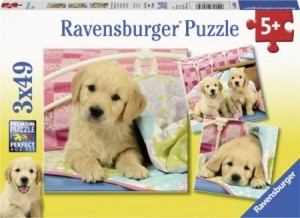 Ravensburger: Knuffelhondjes (3x49) kinderpuzzels