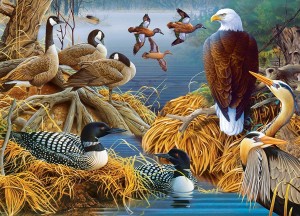 Master Pieces: Audubon - Lake Life (1000) legpuzzel