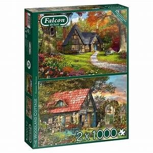 Falcon: The Woodland Cottage - Dominic Davison (2x1000) puzzels