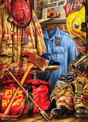 Master Pieces: Hometomn Heroes - Fire and Rescue (1000) legpuzzel