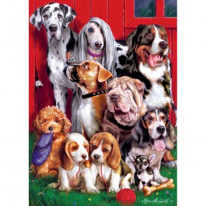 Master Pieces: Furry Friends - Sitting Pretty (1000) hondenpuzzel