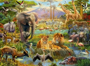 Ravensburger: Dieren van de Savanne (200XXL) kinderpuzzel