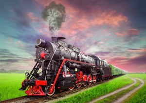 Educa: Steam Train (2000) treinpuzzel