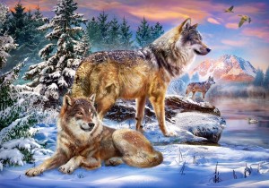 Castorland: Wolfish Wonderland (500) wolvenpuzzel