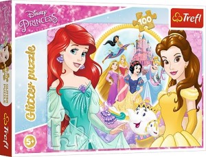 Trefl: Disney Princess Glitter (100) kinderpuzzel
