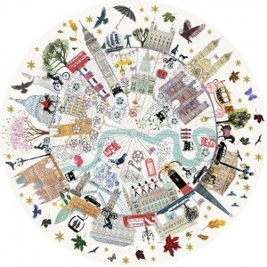Gibsons: Buildings of London (500) ronde puzzel
