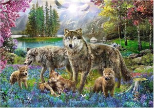 Trefl: Lupine Family (1000) wolvenpuzzel