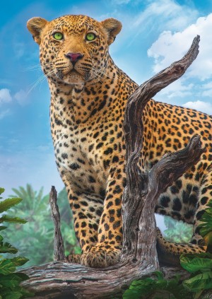 Trefl: Wild Leopard (500) verticale puzzel