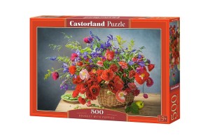 Castorland: Bouquet with Poppies (500) bloemenpuzzel